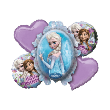 Frozen Birthday Bouquet Balloons x 5