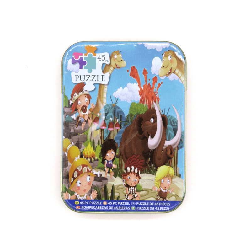 Caveman Adventure 45 Puzzle In Tin