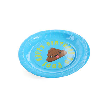 16 Emoji Poo Birthday Plates