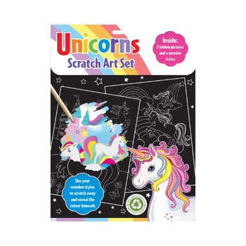 Unicorns Scratch Art Set