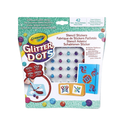 Crayola Glitter Dots Stencil Stickers 