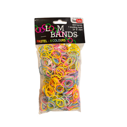 600 LOOM BANDS KIT-PASTEL 