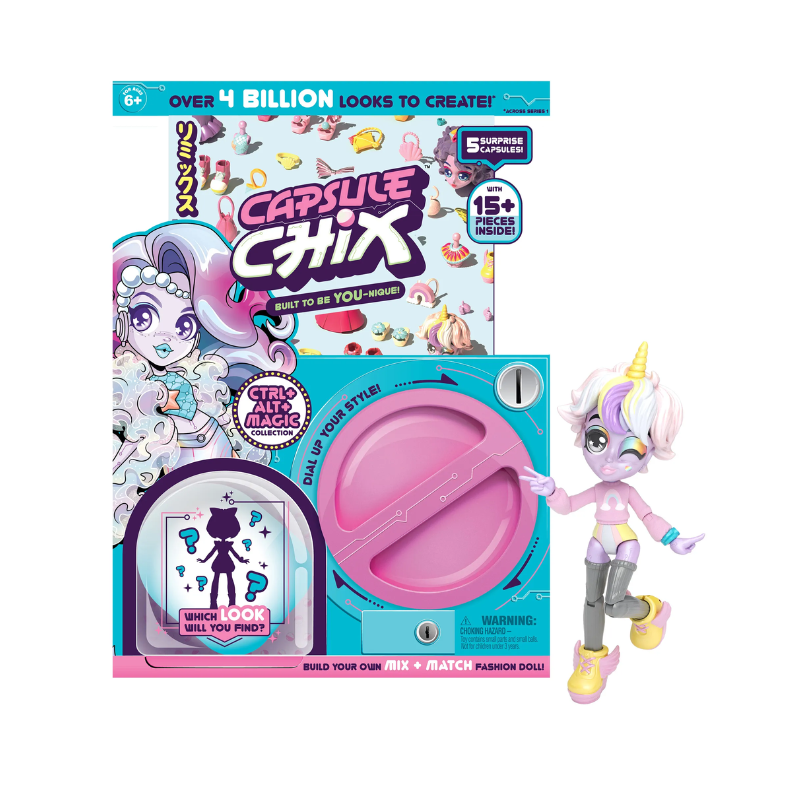 Capsule Chix Build Your Own Surprise Fashion Doll - Ctrl+alt+Magic Doll