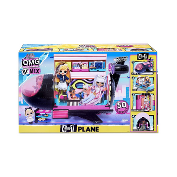 LOL Surprise OMG Remix 4-in-1 Plane Playset