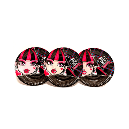 Monster High 8 Paper Plates