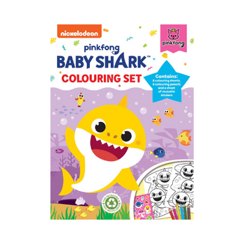 Baby Shark Colouring Set