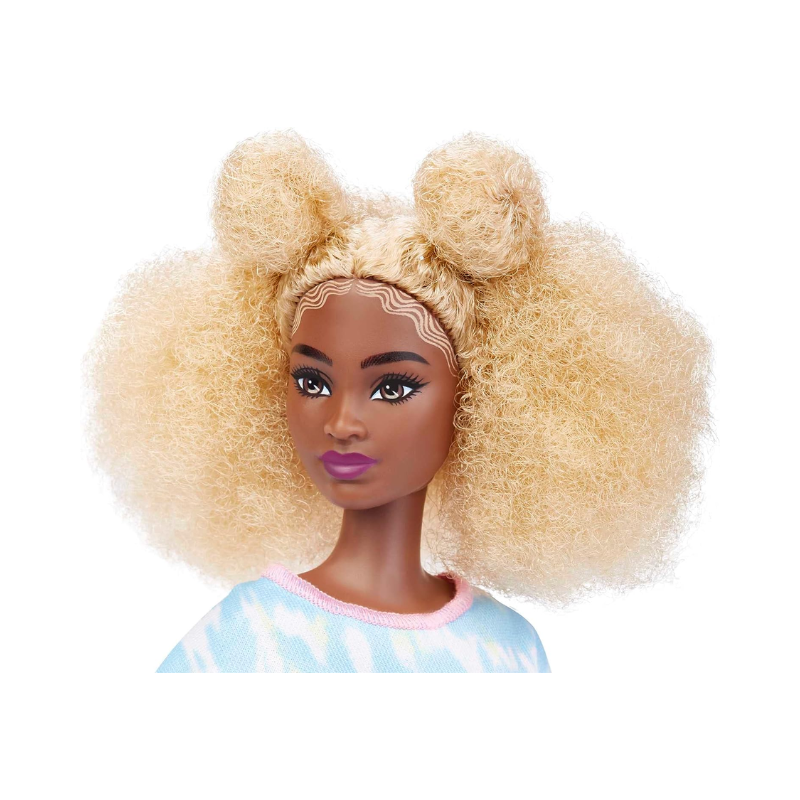 Mattel Barbie Fashionista Blonde Afro Hair Tall Doll