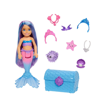 Mattel Barbie Mermaid Power Chelsea Doll And Accessories