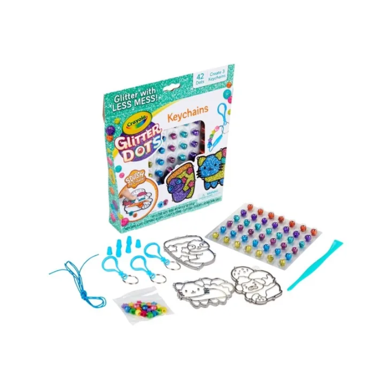 Crayola Glitter Dots Keychains