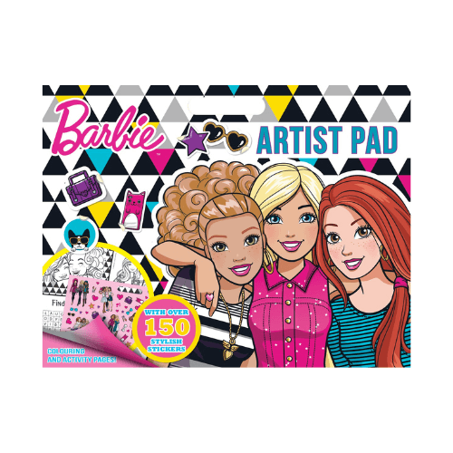 Mattel Barbie Large Artist Pad with Stickers