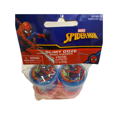 Spiderman Slime Pots Pack of 4