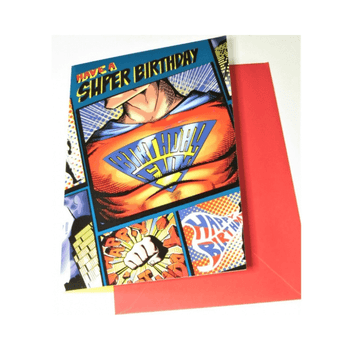 Superman Birthday Card