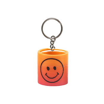 Smiley Face Slinky Keyring