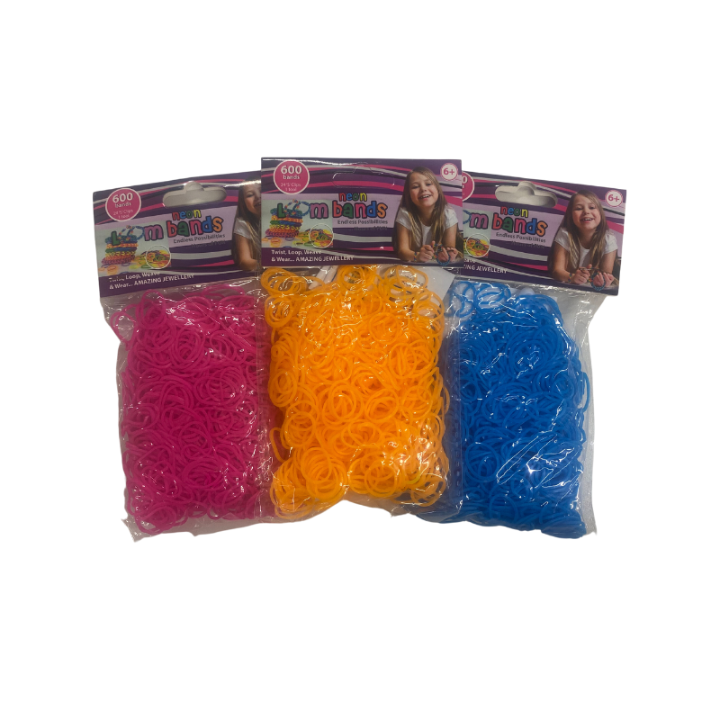 600 Neon Orange Loom Bands