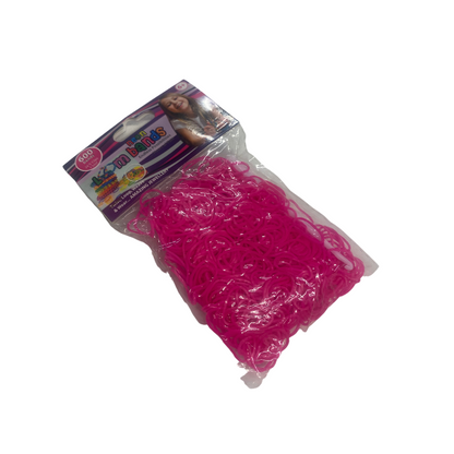 600 Neon Pink Loom Bands