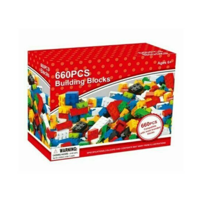 Building Blocks Assorted Size & Colours 660 Piece Set