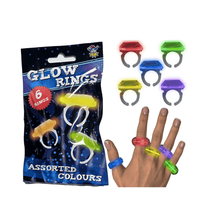 6 Glow In The Dark Rings