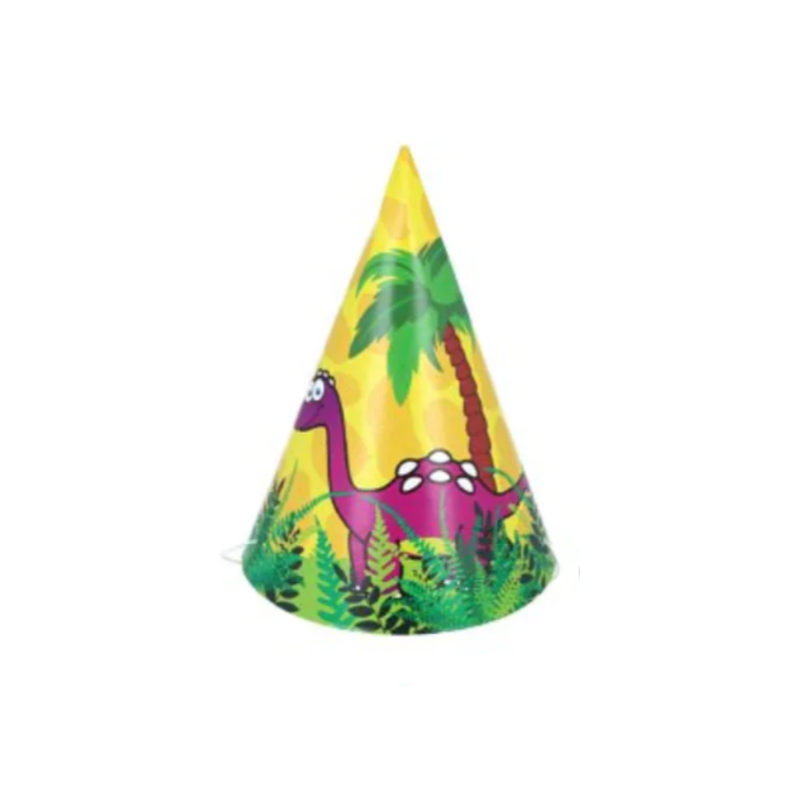 Dinosaur Cone Party Hats Pack of 6