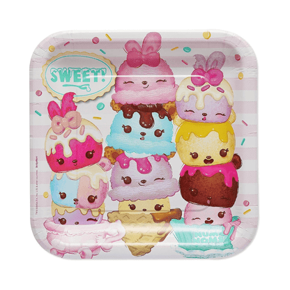 8 Pack Of Num Noms Square Party Plates