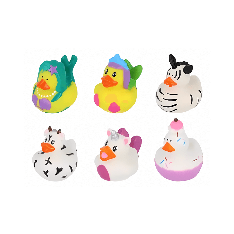 Bag Of 12 Fun Rubber Ducks