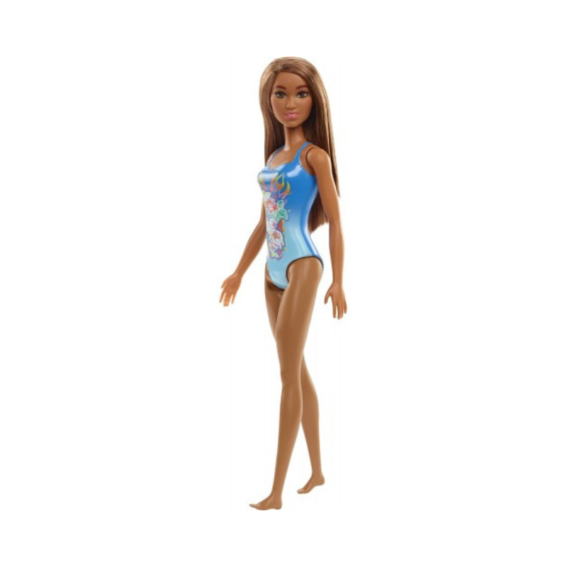 Mattel Barbie Beach Doll Bough Behind Roses Brunette