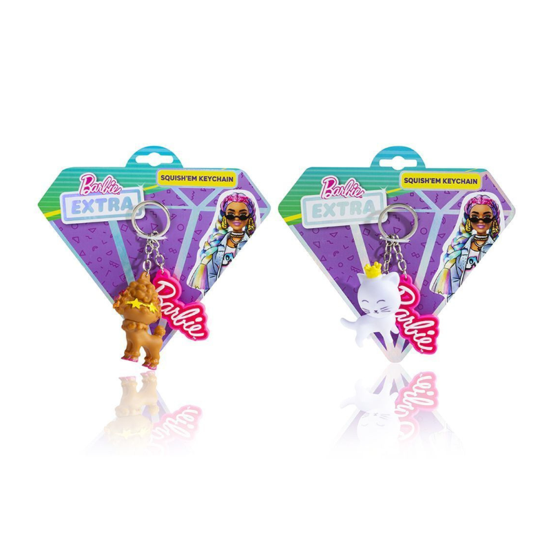 Mattel Barbie Extra Squishy Dog Keyring