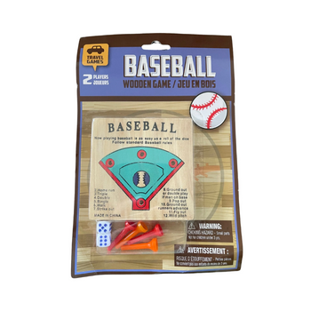 Baseball Wooden Travel Game