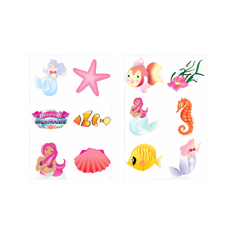 Fun Mini Mermaids Tattoos