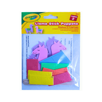 Crayola Llama Stick Puppets