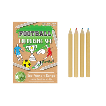 Football Eco Colouring Set