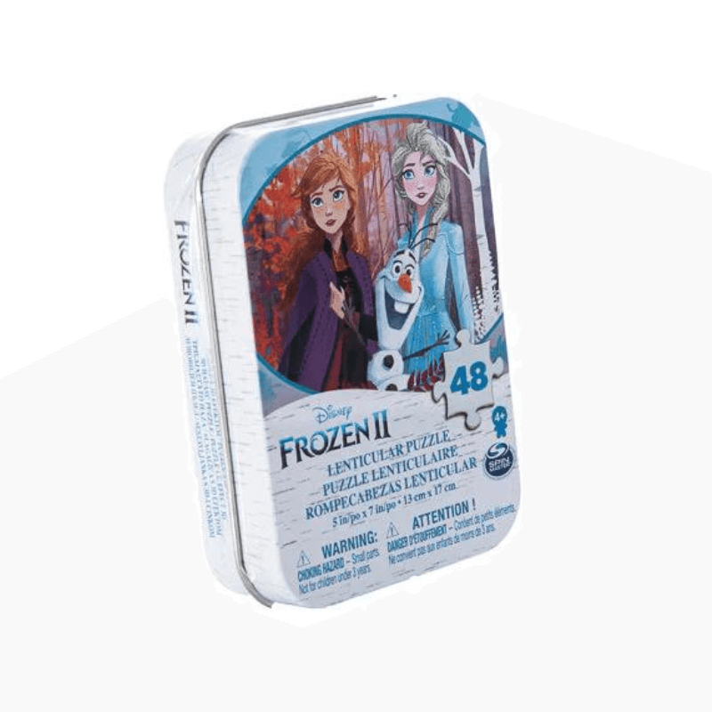 Frozen 2 Lenticular 48 Puzzle In Tin