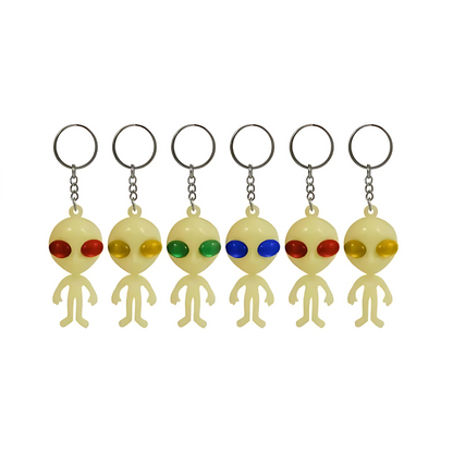 Glow In The Dark Alien Keyring