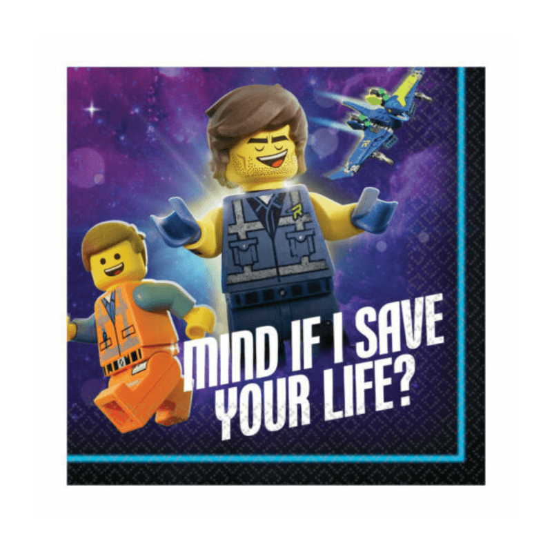 LEGO Movie Party Napkins 16 Pack