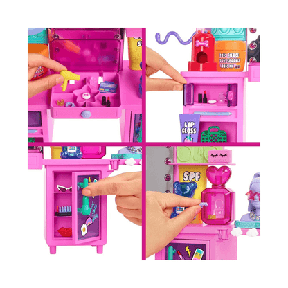 Mattel Barbie Extra Doll & Vanity Playset with Puppy & Accessories