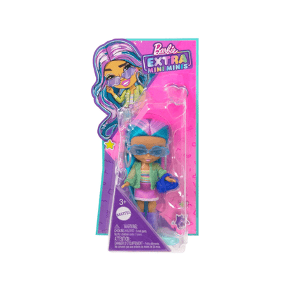 Mattel Barbie Extra Mini Minis Neon Blue And Pink Hair