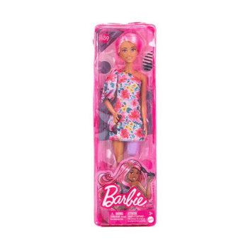 Mattel Barbie Fashionista Doll With Pink Hair Floral Dress & Prosthetic Leg