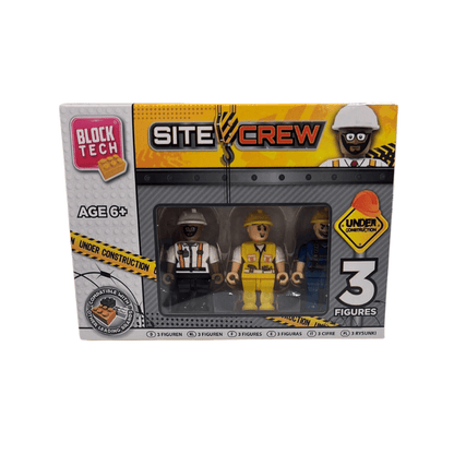 Mini Block Tech Site Crew Figures