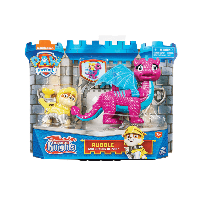 Paw Patrol Rescue Knights - Rubble And Dragon Blizzie