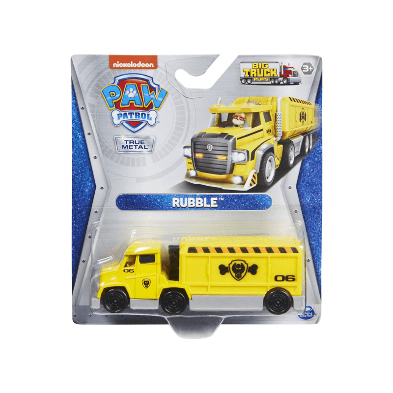 Paw Patrol True Metal Big Trucks Die Cast Vehicles - Rubble