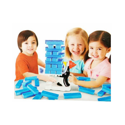 Penguin Panic Board Game of Stacking Blocks