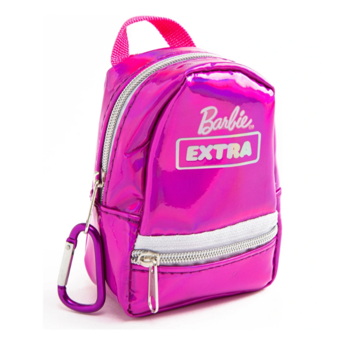 Mattel Barbie Extra Pink Shiny Stationery Backpack Surprise