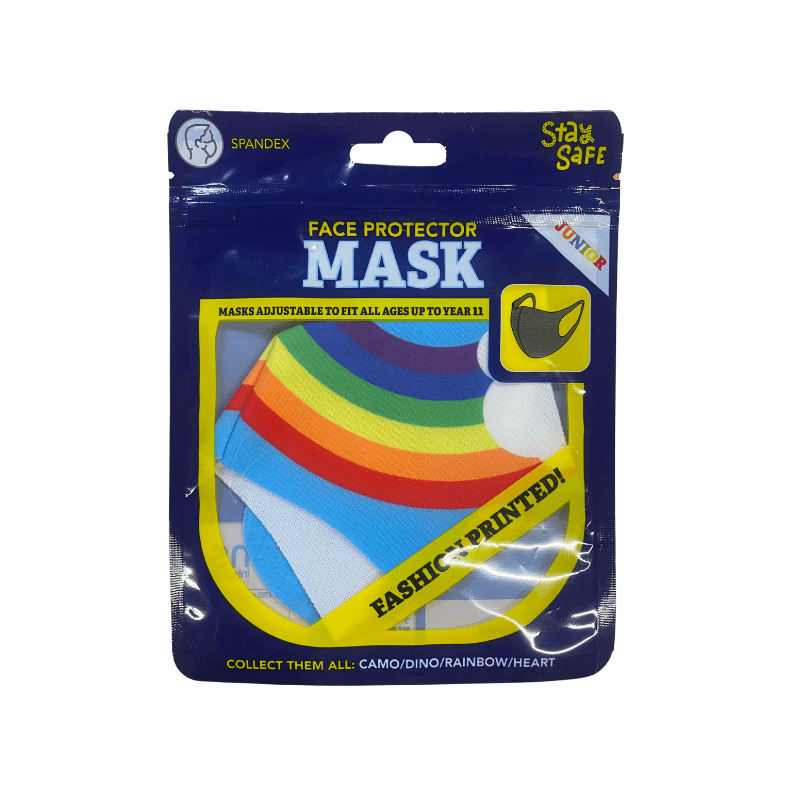 Junior Face Mask Protector Rainbow