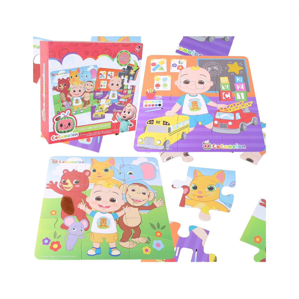 CoComelon Sensory Puzzles Pack of Two