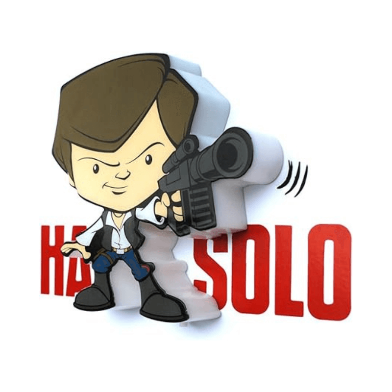 Star Wars Han Solo 3D Deco LED Wall Light