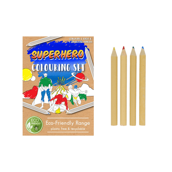 Superhero Eco Colouring Set