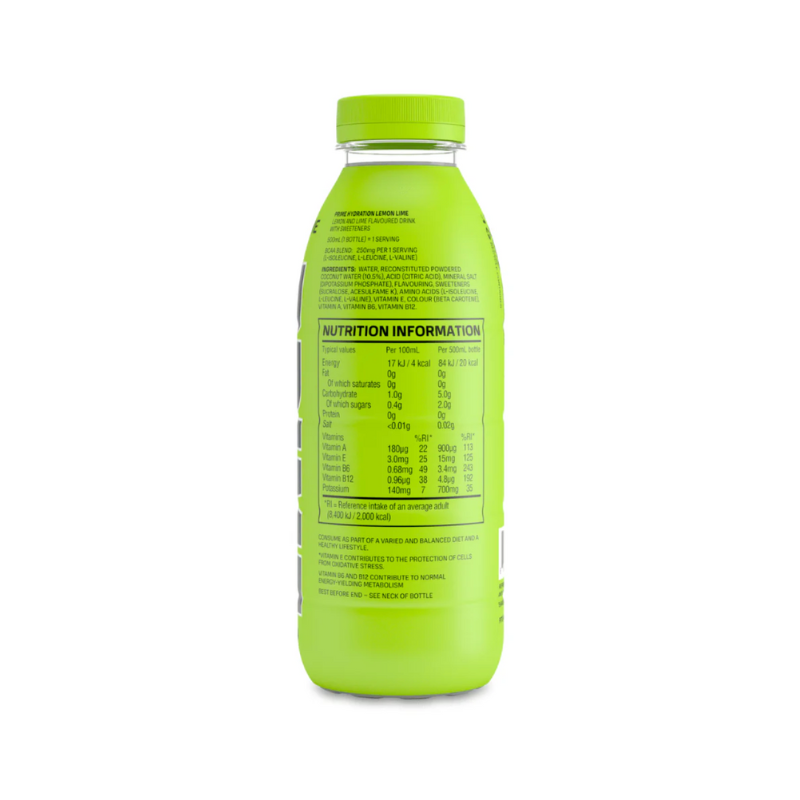 Lemon Lime Prime Hydration 500ml