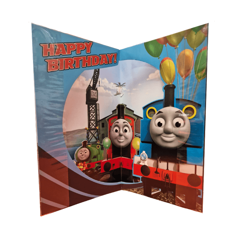 Thomas The Tank Pop Up Birthday Card