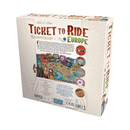 Ticket Ride To Europe 15th Anniversary Collectors Edition Board Game