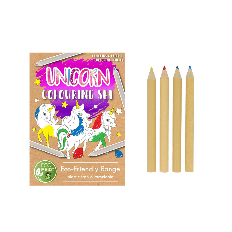 unicorn eco colouring set