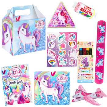 Unicorn Theme Pre-Filled Party Boxes